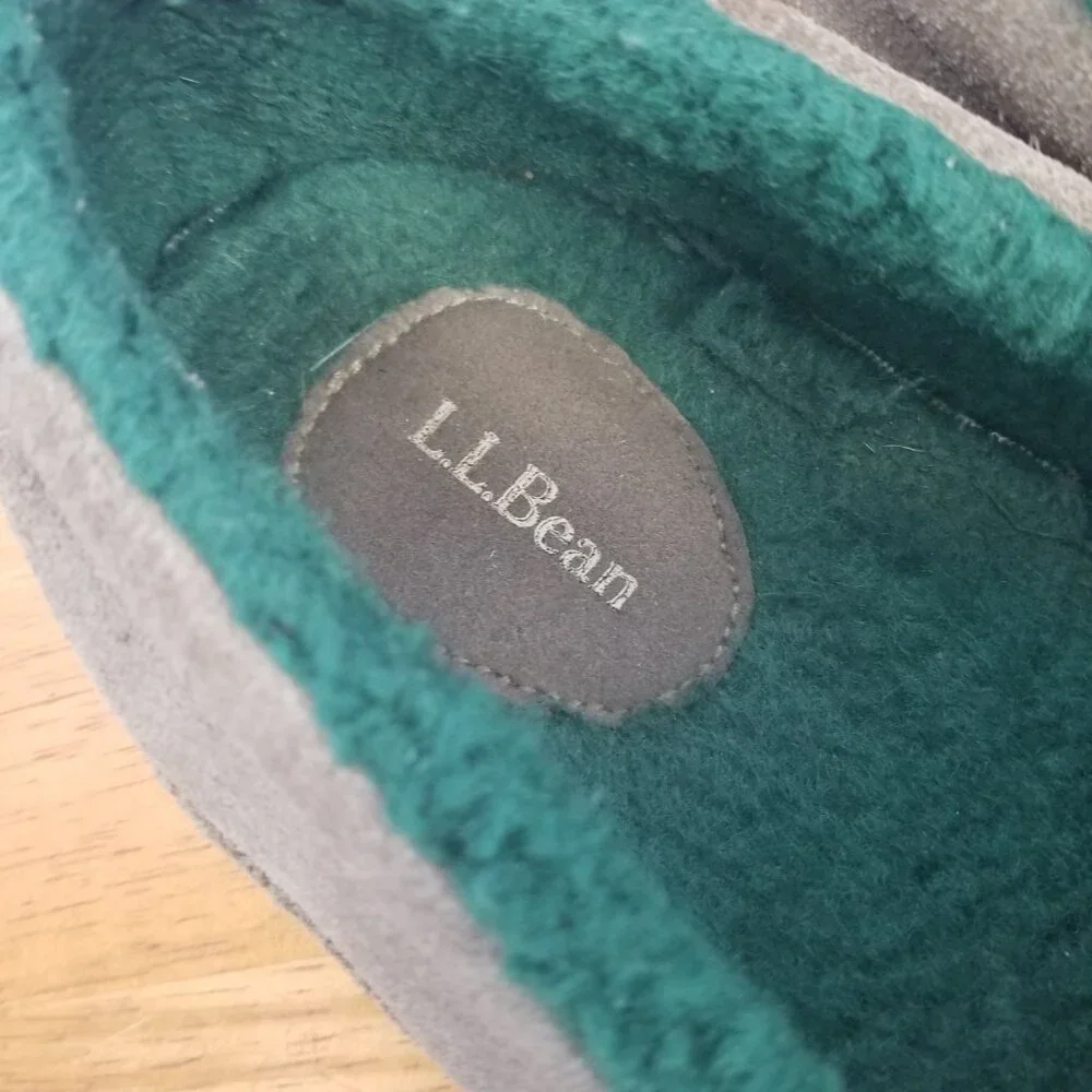 L.L.Bean Men's Mountain Moccasin Shoes Style 301052 Size 11 Gray Indoor Outdoor